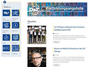 Inhalte der Startseite